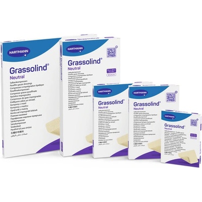 Grassolind Neutral kompres sterilný 10 × 20 cm 30 ks