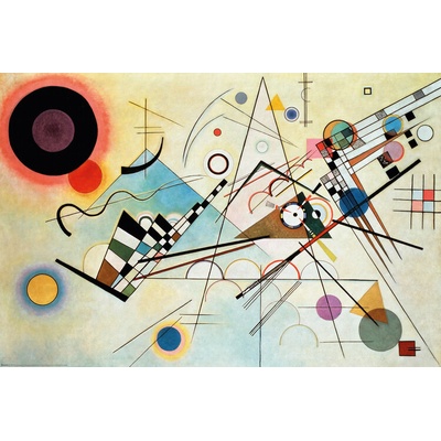 Plagát, Obraz - Wassily Kandinsky - Composition VIII., Wassilly Kandinsky, 120 × 80 cm