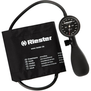 Riester Сфигмоманометър Riester R1 черен, Възрастни, Дезинфекциращ се(22до32см)