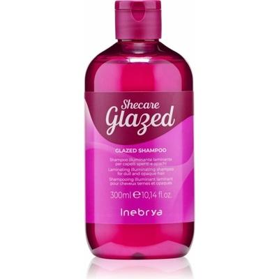 Inebrya Shecare Glazed Shampoo rozjasňující šampon pro lesk a hebkost vlasů 300 ml