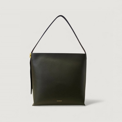 Coccinelle C-ME LOCK HOBO LARGE kožená kabelka Noir