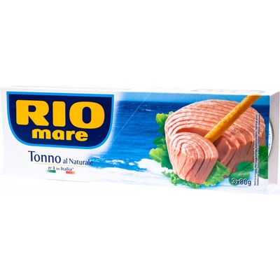 Rio Mare Naturale tuňák ve vlastní šťávě konzerva 3 x 80 g