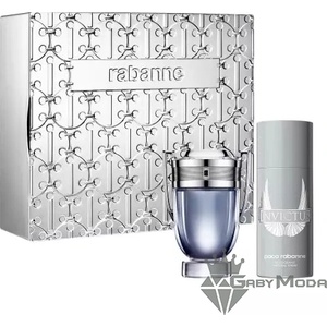 Paco Rabanne Invictus - EDT тоалетна вода 100 ml + дезодорант 150 ml - подаръчен комплект за мъже