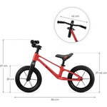 KinderKraft Детско колело за баланс Kinderkraft ETER RED
