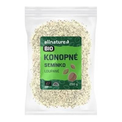 Allnature Konopné semínko lúpané BIO RAW 250 g