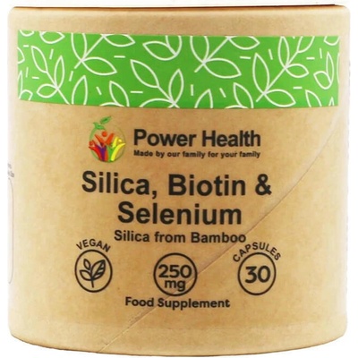 Power Health Силиций, биотин и селен 30 капсули | Power Health (077857 (PHPPOS30) PWH)