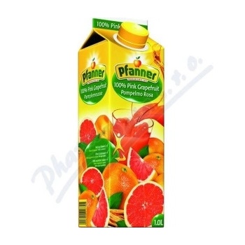 Pfanner Grapefruit růžový 100% 1 l