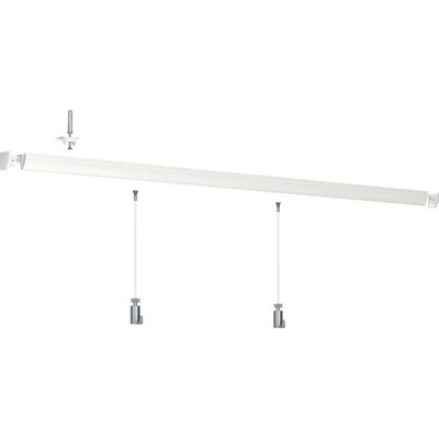 Závěsný systém na obrazy - SET UP Rail 3m bílá (6x perlon 6xAG)