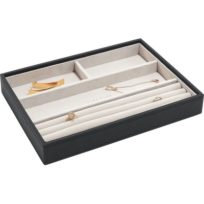 Stackers Ковчеже за бижута Stackers 4 камерен cлassic кадифеночерено (75462)