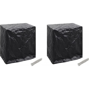 vidaXL Калъфи за градинска мебел/тенис маси 2 бр 8 капси 160x55x182 см (279135)