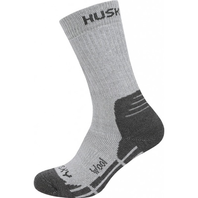 Husky ponožky All Wool sv. šedá