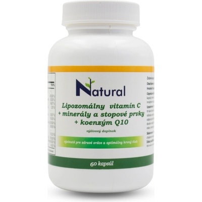 Natural Lipozomálny Vitamín C + minerály a stopové prvky + koenzým Q10 60 kapsúl