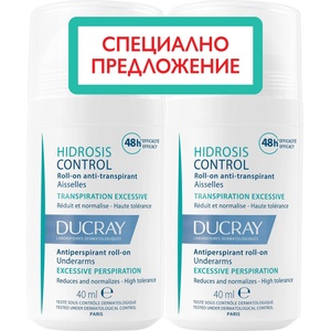 Ducray Hidrosis Control Комплект - Рол-он против изпотяване, 2 х 40 ml - ozone