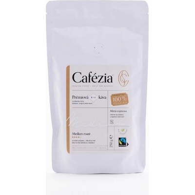 Cafézia Medium roast espresso BIO 250 g