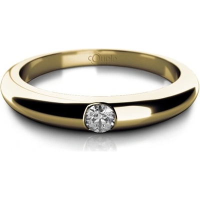 Couple prsten Niko žluté zlato a zirkon 6810096 0 1