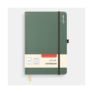 Sentio Бележник с ластик А5 96 листа Sage Green