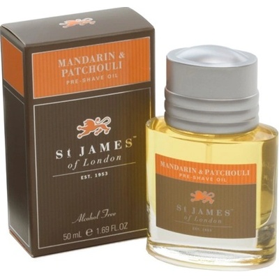 St James of London Mandarin & Patchouli olej pred holením 50 ml