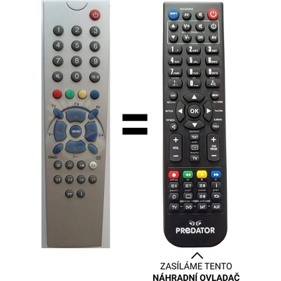 Dálkový ovladač Predátor Praktik PR1450S EC2PT90JEPBG – Hledejceny.cz