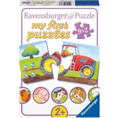 Ravensburger - Puzzle 9x2 My First Puzzles: On the farm - 1 - 39 piese