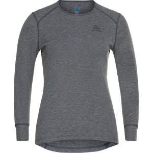 Odlo Дамско синтетично термобельо Odlo Women's BL Top Crew Neck L/S Active Warm Eco Synthetic base layer - Odlo Steel Grey Melange (114-1853-0413)