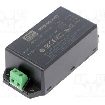 MEAN WELL MPM-90-24ST Napájecí zdroj: spínaný; k vestavbě,modulový; 90W; 24VDC; 3,75A