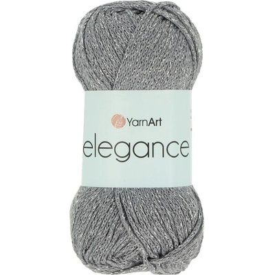 Yarnart Elegance 102 sivá so strieborným vláknom
