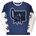 Cypress Hill Leaf & Logo (Sleeve Print) Denim Blue & White 2XL Риза (CYPLLST10MDW05)