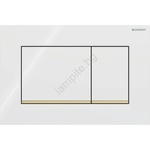Geberit 115.883. KK. 1 - Бутон за промиване Sigma30 24, 6x16, 4 cm бял/златен (GB0036)