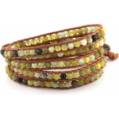 Prosperk náramek z minerálů vícevrstvý S3402