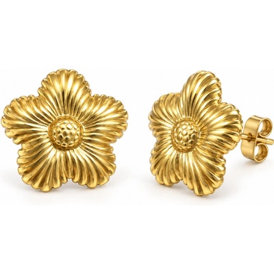 Olivie Květinové náušnice GOLD 10210