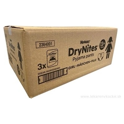Kimberly-Clark HUGGIES DryNites XL pro dívky 13+ r. 48-60 kg 33 ks