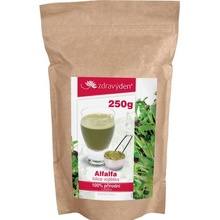 Zdravý den 100% přírodní Alfalfa tolice vojtěška prášok 250 g