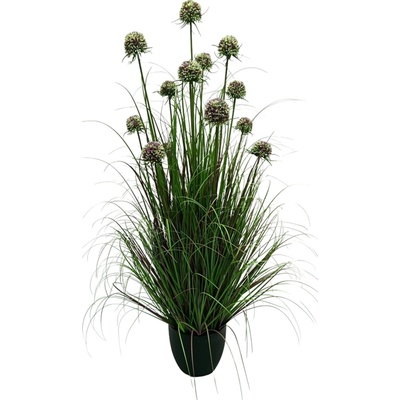 GARDEN LINE Umelý okrasný cesnak v kvetináči fialový 120 cm