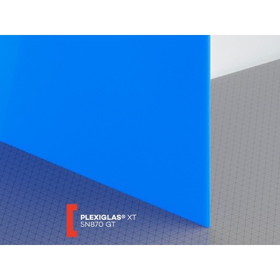 Röhm Plexiglas XT 3 mm 5N870 propustnost 5% 1520 x 2050 mm modré 1 ks