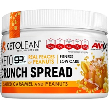 AMIX KetoLean® Keto Crunch Spread [250 грама] Подсолен карамел с фъстъци