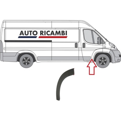 Ochranná lišta Fiat Ducato od 2006 pravá, lem dveří 735646206
