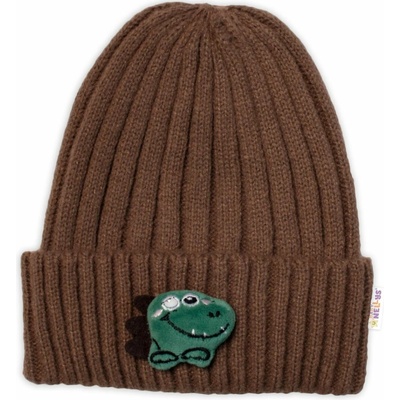 Detská zimná čiapka Dino Baby Nellys hnedá