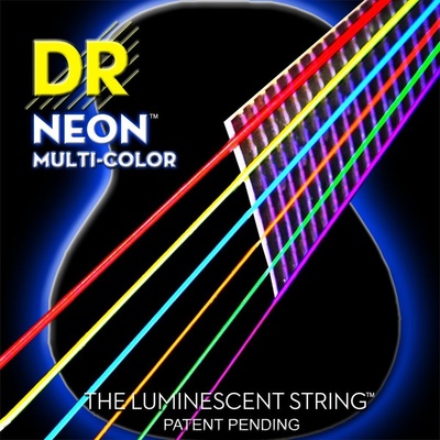 DR Strings NMCA 10 Neon Multi-Color