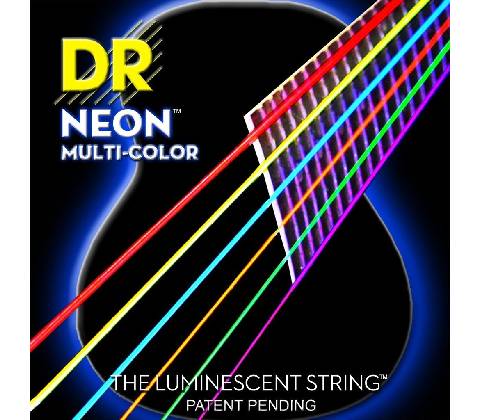DR Strings NMCA 10 Neon Multi-Color