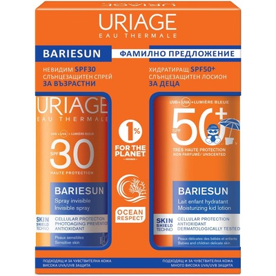Uriage Bariesun Комплект - Спрей за възрастни и Лосион за деца, 200 + 100 ml