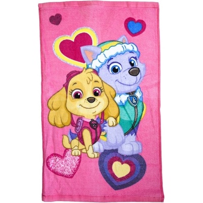 Setino detský uterák 30 x 50 cm Paw Patrol ružová