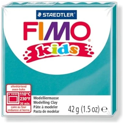 FIMO Глина, 42 g, горима, FIMO "Kids", тюркоаз 8030-39 (8030-39)