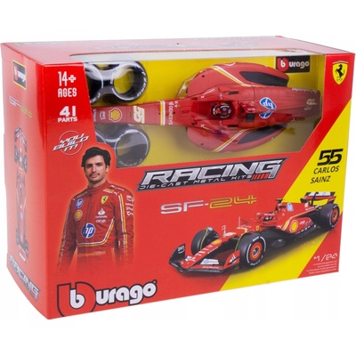 Bburago RACE Formule F1 Ferrari Scuderia SF-24 Carlos Sainz 1:43