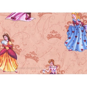  Тапет хартиен Принцеси бежов