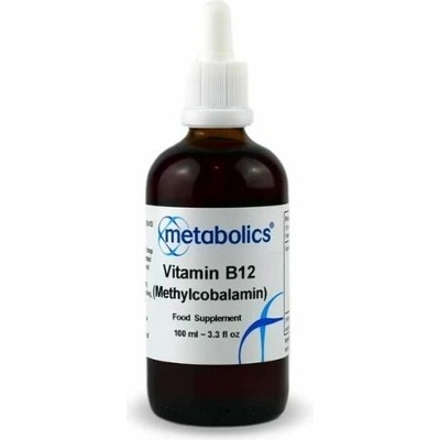 Metabolics Tekutý Vitamín B12 Methylcobalamin vegan kapky 100 ml