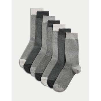Marks & Spencer Комплект от седем чифта мъжки чорапи Cool & Fresh на Marks & Spencer Marks & Spencer | Siv | МЪЖЕ | 39 1/2-41