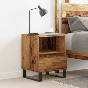 vidaXL Нощно шкафче, старо дърво, 40x35x50 см инженерно дърво (857376)