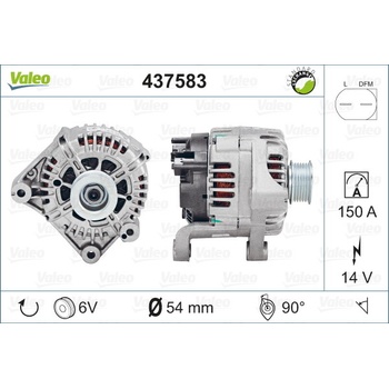 VALEO Alternátor 437583