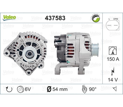 VALEO Alternátor 437583