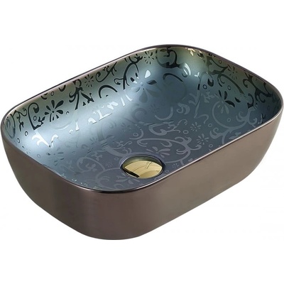 Mexen Rita мивка за плот 45 x 32 см, зелена - 21084556 (21084556)